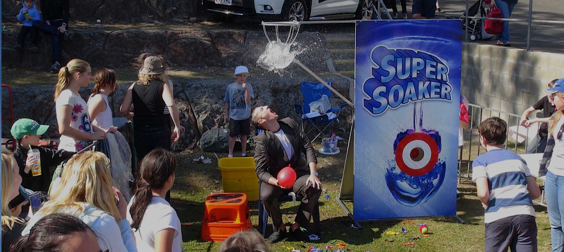 Jubilee Entertainment Super Soaker for hire Brisbane