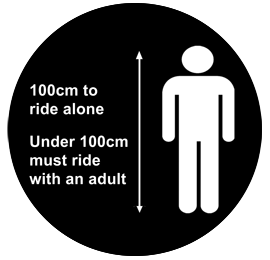 Super Slide Minimum rider height 100cm