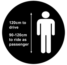 Mega Dodgem Cars Minimum rider height 120cm