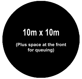 Bungy Trampoline dimensions